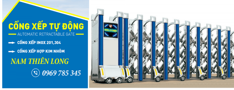 Cổng xếp tự động Thủ Đức