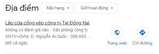 Cửa cổng xếp tự động Biên Hòa