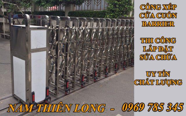 Cổng xếp inox 304 tại KCN Mỹ Phước 2