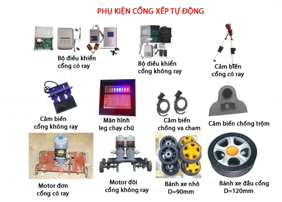 bộ mô tơ đầu kéo thông minh dành cho hệ thống cổng xếp điện Nam Thiên Long.