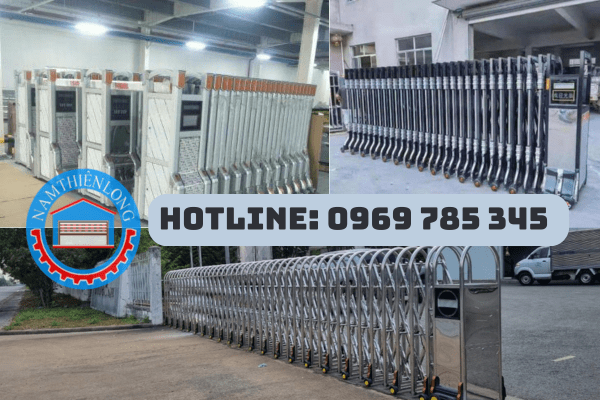 Báo giá cửa cổng xếp inox 304 mới nhất