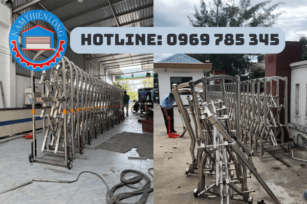 Báo Giá Cổng Xếp Bến Cát Mới Nhất 2026 Giá Xưởng 