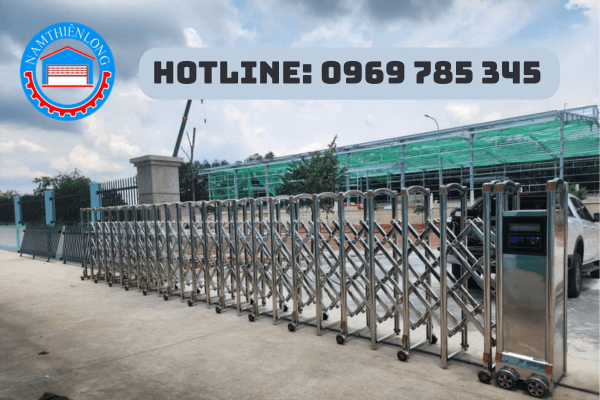 Thi Công Cổng Xếp Tại KCN Mỹ Phước 1
