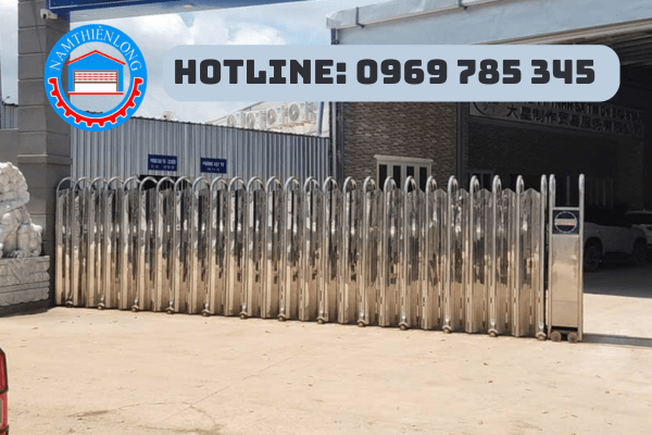 Thi Công Cổng Xếp Tại KCN Mỹ Phước 1